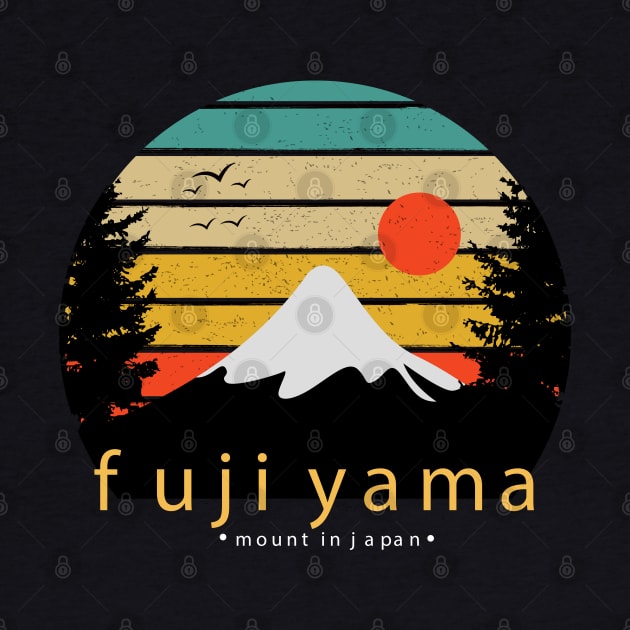 Fujiyama mount japan by Mako Design 